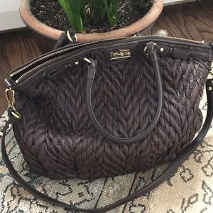 Coach Madison Brown Quilted Anniversary